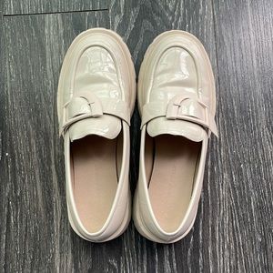 Cream Loafers from Princess Polly. Worn less than 5 times.
